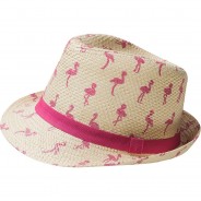 Preisvergleich für Mützen & Accessoires: Hut , Flamingos mehrfarbig Gr. 55 Mädchen Kinder