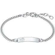 Preisvergleich für Accessoires für Kinder: Identarmband Kinder Unisex, Sterling Silber 925, Engel Armbänder Kinder silber Gr. 14,0  Kinder