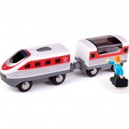 Preisvergleich für Holzspielzeug: Hape E3774 Intercity Zugset batteriebetrieben für Holzeisenbahn