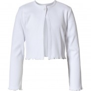 Preisvergleich für Oberteile: Strickjacke  weiß Gr. 128/134 Mädchen Kinder