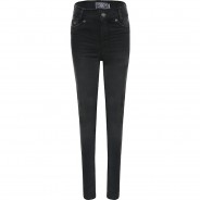 Preisvergleich für Hosen: Jeans High Waist Ultrastretch  black denim Gr. 146 Mädchen Kinder