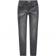 Preisvergleich für Hosen: Jeans Jeanshosen  grau Gr. 140 Mädchen Kinder