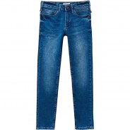 Preisvergleich für Hosen: Jeanshose für Mädchen blau Gr. 158 Jungen Kinder