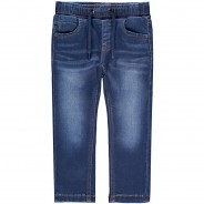 Preisvergleich für Hosen: Jeanshose Regular fit NMMROBIN , Bundweite SLIM, Organic Cotton dark blue denim Gr. 104 Jungen Kleinkinder