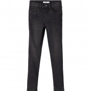 Preisvergleich für Hosen: Jeanshose Skinny fit NKFPOLLY  black denim Gr. 140 Mädchen Kinder