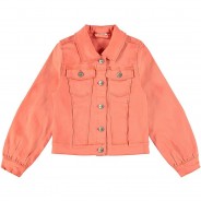 Preisvergleich für Jacken & Outdoorkleidung: Jeansjacke NKFATACCAS , Organic Cotton orange Gr. 116 Mädchen Kinder
