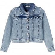 Preisvergleich für Jacken & Outdoorkleidung: Jeansjacke NKFTALLI  light blue denim Gr. 158 Mädchen Kinder