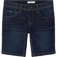 Preisvergleich für Hosen: Jeansshorts NKMRYAN , Bundweite REGULAR dark blue denim Gr. 134 Jungen Kinder