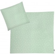Preisvergleich für Babybettwäsche: Jersey-Bettwäsche 35x40 / 80x80 cm türkis Gr. one size