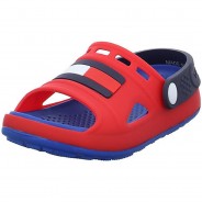 Preisvergleich für Schuhe: Jungen Clogs Pantoletten Schuhe Comfy Pantolette Kinderschuhe Synthetik uni Sandalen rot-kombi Gr. 34 Jungen Kinder