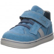 Preisvergleich für Schuhe: Baby Lauflernschuhe Krabbelschuhe Julian Klettschuh Babyschuhe Veloursleder uni Halbschuhe blau Gr. 24 Jungen Kinder