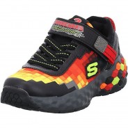Preisvergleich für Schuhe: Jungen Sneaker Schuhe Mega-Craft 2.0 Sneaker Kinderschuhe Synthetikkombination geometrisch Halbschuhe schwarz/rot Gr. 28 Jungen Kinder