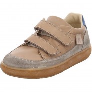 Preisvergleich für Schuhe: Mädchen Sneaker Schuhe Nimby Barefoot Klettschuh Kinderschuhe Lederkombination uni Halbschuhe taupe Gr. 29 Mädchen Kinder