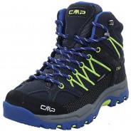 Preisvergleich für Schuhe: Jungen Schnürhalbschuhe Rigel mid Wanderschuh Kinderschuhe Veloursleder uni Outdoorschuhe blau/gelb Gr. 36 Jungen Kinder