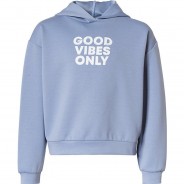 Preisvergleich für Oberteile: Kapuzenpullover  blau Gr. 152 Mädchen Kinder