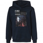 Preisvergleich für Oberteile: Kapuzenpullover HANS  blau Gr. 140 Jungen Kinder