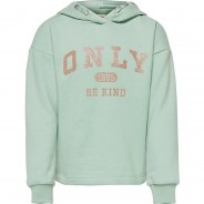 Preisvergleich für Oberteile: Kapuzenpullover KONWENDY  grün Gr. 134/140 Mädchen Kinder