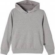 Preisvergleich für Oberteile: Kapuzenpullover , Organic Cotton grau Gr. 134/140 Mädchen Kinder