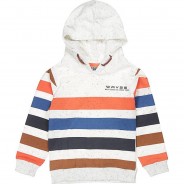 Preisvergleich für Oberteile: Kapuzenpullover  wollweiß Gr. 128 Jungen Kinder
