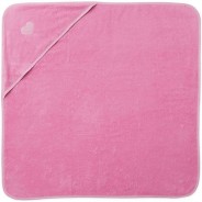 Preisvergleich für Heimtextilien: Kapuzentuch Hearts pink Gr. 85 x 85