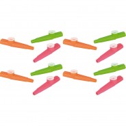Preisvergleich für Mitgebsel: Kazoo-Set, 12 Stück bunt