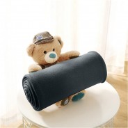 Preisvergleich für Heimtextilien: Kinder- & Baby Fleecedecke Kidz ca. 130x160 Fleecedecke / Babydecke Kettel-Einfassung & Anti-Pilling dunkelgrau Gr. 130 x 160