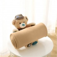 Preisvergleich für Heimtextilien: Kinder- & Baby Fleecedecke Kidz ca. 130x160 Fleecedecke / Babydecke Kettel-Einfassung & Anti-Pilling beige Gr. 130 x 160