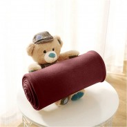 Preisvergleich für Heimtextilien: Kinder- & Baby Fleecedecke Kidz ca. 130x160 Fleecedecke / Babydecke Kettel-Einfassung & Anti-Pilling weinrot Gr. 130 x 160