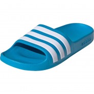 Preisvergleich für Bademode: Kinder Badelatschen ADILETTE AQUA K blau/weiß Gr. 32