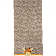 Preisvergleich für Heimtextilien: "Kinder-Badetuch ""Giraffe"" Frottier" hellbraun Gr. 70 x 140