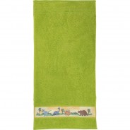 Preisvergleich für Heimtextilien: Kinder-Badetuch Frottier grün Gr. 70 x 140