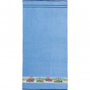 Preisvergleich für Heimtextilien: Kinder-Badetuch Frottier hellblau Gr. 70 x 140
