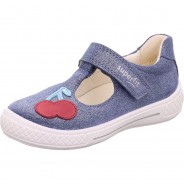 Preisvergleich für Schuhe: Kinder Ballerinas TENSY WMS Weite M4 blau Gr. 34 Mädchen Kinder