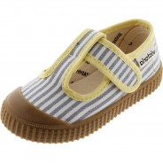 Preisvergleich für Schuhe: Kinder Ballerinas TIRAS RAYAS blau Gr. 30 Mädchen Kinder