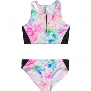 Preisvergleich für Bademode: Kinder Bikini PANEL bunt Gr. 116/122 Mädchen Kinder