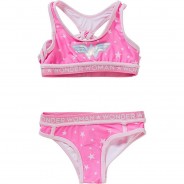 Preisvergleich für Bademode: Kinder Bikini WONDER WOMAN pink Gr. 104 Mädchen Kleinkinder