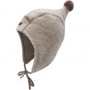 Preisvergleich für Mützen & Accessoires: Kinder Bommelmütze, Organic Cotton beige Gr. 43