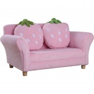 Preisvergleich für Kindersessel: Kinder Erdbeersofa rosa/grün