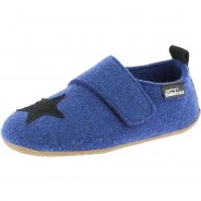 Preisvergleich für Schuhe: Kinder Filzhausschuhe MIT STERN blau Gr. 29 Jungen Kinder