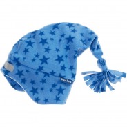 Preisvergleich für Mützen & Accessoires: Kinder Fleece Zipfelmütze STERNE blau Gr. 53