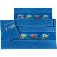 Preisvergleich für Heimtextilien: Kinder-Frottier-Set 3-tlg. Frottier blau Gr. one size