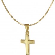 Preisvergleich für Accessoires für Kinder: Kinder-Halskette mit Kreuz-Anhänger Gold 333 / 8 Karat Halsketten gold Gr. 38,0
