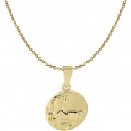 Preisvergleich für Accessoires für Kinder: Kinder-Halskette mit Pferd-Anhänger 333 / 8K Gold Halsketten gold Gr. 38,0