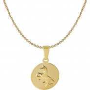 Preisvergleich für Accessoires für Kinder: Kinder-Halskette mit Pferde-Anhänger 333 / 8K Gold Halsketten gold Gr. 38,0