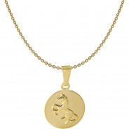 Preisvergleich für Accessoires für Kinder: Kinder-Halskette mit Pferde-Anhänger 333 / 8K Gold Halsketten gold Gr. 40,0
