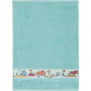 Preisvergleich für Heimtextilien: Kinder-Handtuch Frottier türkis Gr. 50 x 70