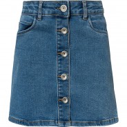 Preisvergleich für Kleider & Röcke: Kinder Jeansrock NKFRANDI light blue denim Gr. 164 Mädchen Kinder
