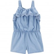 Preisvergleich für Hosen: Kinder Jumpsuit denim Gr. 98 Mädchen Kleinkinder