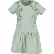 Preisvergleich für Kleider & Röcke: Kinder Kleid blau Gr. 128 Mädchen Kinder