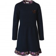 Preisvergleich für Kleider & Röcke: Kinder Kleid dunkelblau Gr. 98 Mädchen Kleinkinder